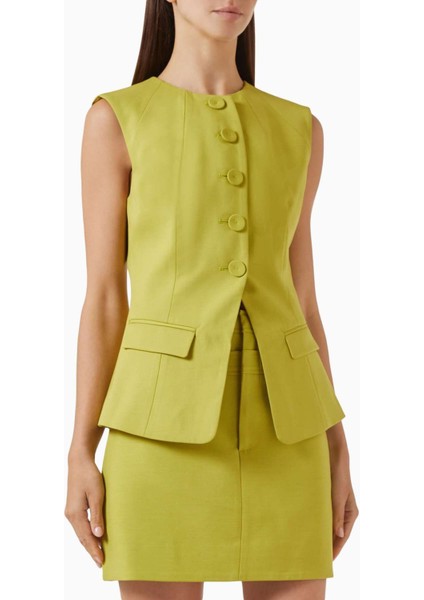 Rodborough Yelek - Açık Yeşil - Dokuma Takım Elbise Kumaşı (72% Polyester, 20% Viskoz)