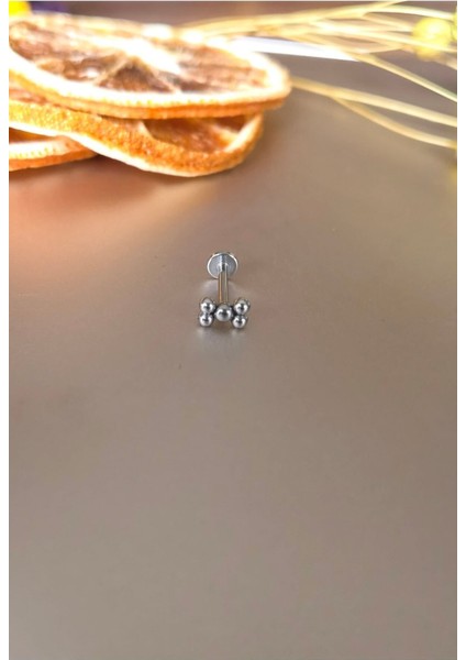 %100 Cerrahi Çelik Beş Top Dudak/ Kulak Piercing (8mm) fırsatları