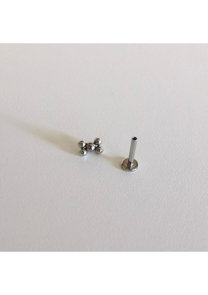 %100 Cerrahi Çelik Beş Top Dudak/ Kulak Piercing (8mm) indirimleri