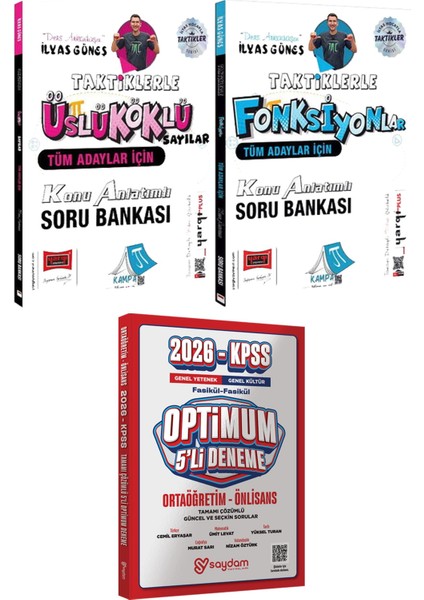 Taktiklerle Üslü Köklü Sayılar Fonksiyonlar Ilyas Güneş - Optimum 5 Deneme