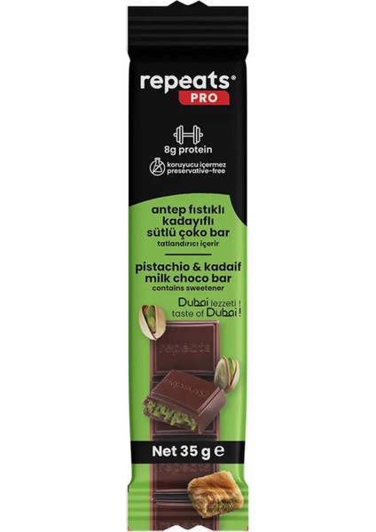 Pro Yüksek Proteinli Dubai Çoko Bar 35 gr