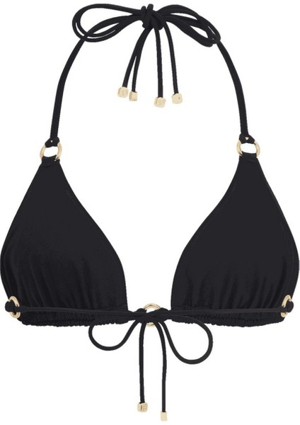Malisa Siyah Üçgen Bikini Üstü - Lüks Italyan Kumaş & Spf 50+ Koruma fiyatları