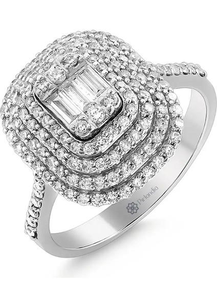 0,83 Karat Pırlanta Baget Yüzük