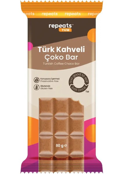 Yum Türk Kahveli Çoko Bar 80GR