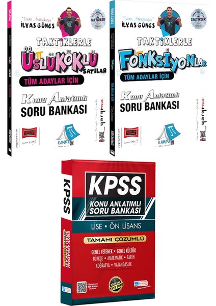 Taktiklerle Üslü Köklü Sayılar Fonksiyonlar Ilyas Güneş - Lise Önlisans Konu Ant. Soru