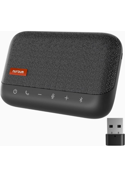 A15 360° 4 Mikrofonlu Bluetooth Konferans Hoparlörü Gürültü Engelleme 10 Saat Pil
