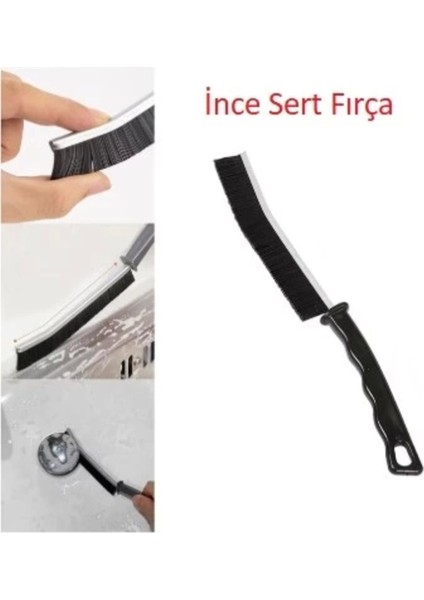 Renkli Dar Alan Temizlik Fırçası, Banyo ve Mutfak Için Ince ve Pratik Çözüm