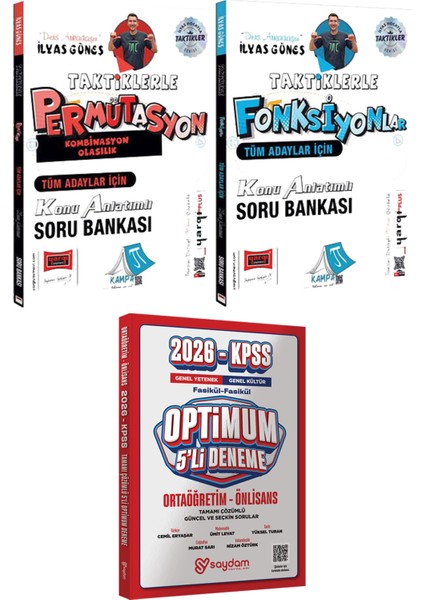 Taktiklerle Permütasyon Kombinasyon Olasılık Fonksiyonlar Ilyas Güneş - Optimum 5 Deneme