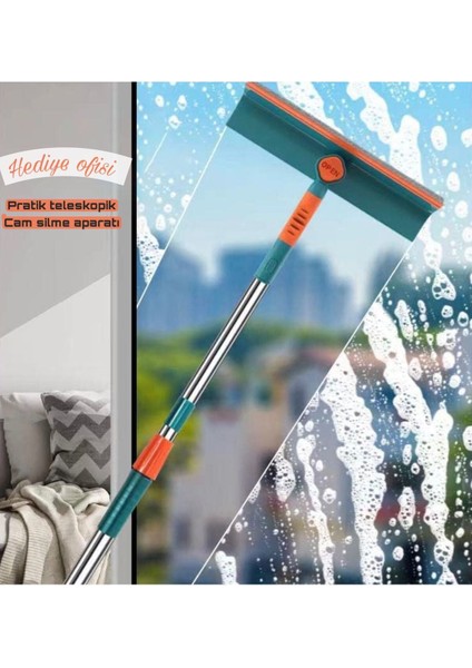 Dönebilen ve Uzayabilen Cam Temizleme Paspası, Pratik Kullanım Sağlar