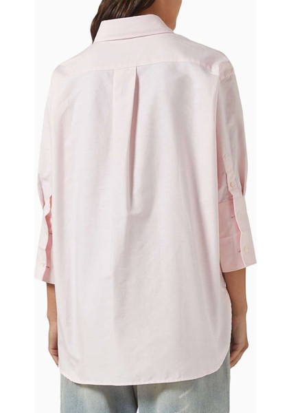 Pamuklu Button-Up Gömlek - Pembe - 100% Pamuk - Rahat ve Şık Tasarım modelleri