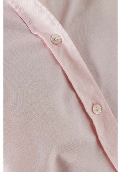 Pamuklu Button-Up Gömlek - Pembe - 100% Pamuk - Rahat ve Şık Tasarım fırsatları