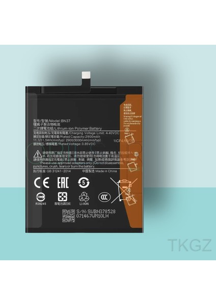 - Xiaomi Redmi 6A - BN37 - Batarya Pil Orijinal Sıfır