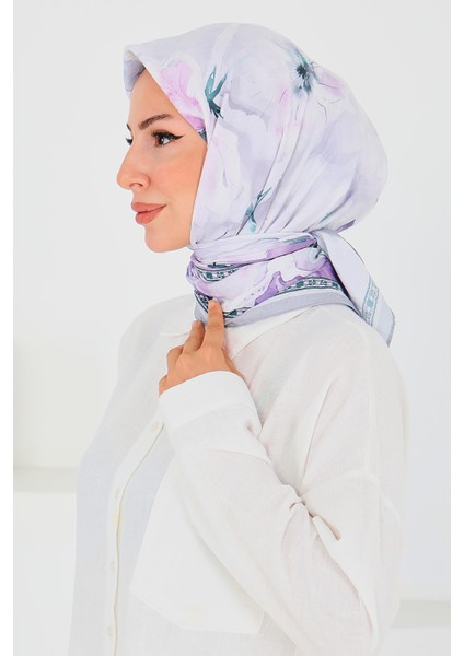 Desenli Bambu Şal Lila - 27521 fiyatları