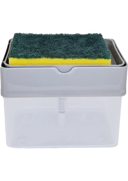 Pratik Pompalı Süngerlik, Deterjan Hazneli, Kullanışlı ve Şık Tasarım