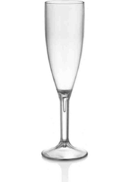 Kırılmaz Polikarbon Plastik Flüt Bardak. 180 ml . Cam Değildir!!!