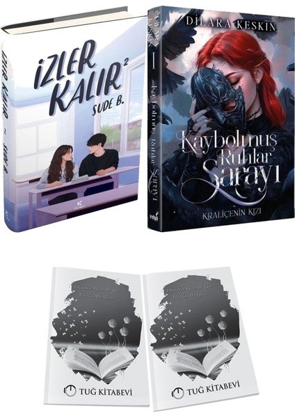 Kaybolmuş Ruhlar Sarayı 1 Kraliçenin Kızı Ciltli ve Izler Kalır 2 Ciltli Sude B. 2li Set + Hediyeli