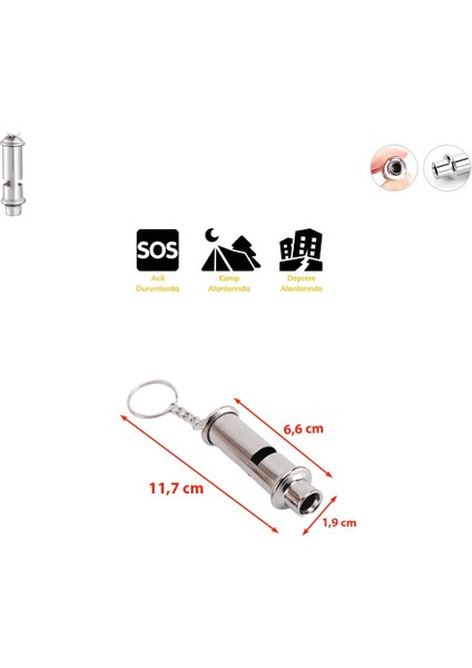 Yüksek Desibel Acil Imdat Düdüğü Çelik Islık Anahtarlık Kamp Yürüyüş Deprem Vb. Düdük Anahtarlık modelleri