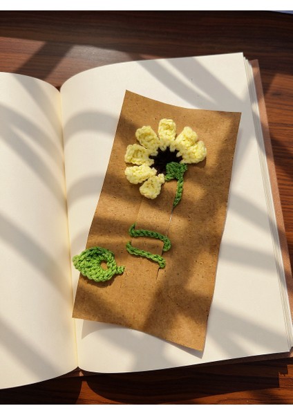 El Yapımı Örgü Papatya Kitap Ayracı – Sarı & Beyaz Seçenekleri indirimleri