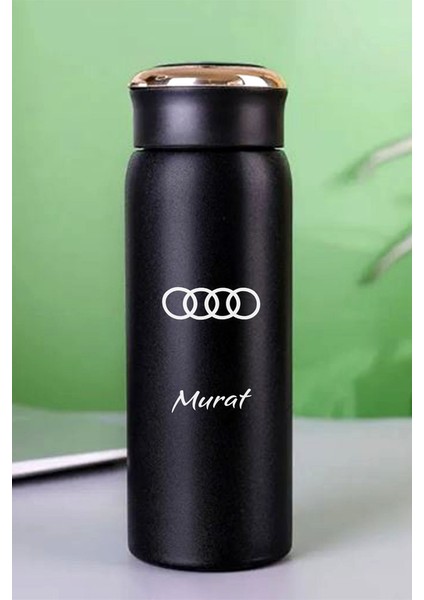 Kişiye Özel Dijital Göstergeli 500 ml Akıllı Araç Baskılı Termos - Sıcak Soğuk Içecek Şişesi