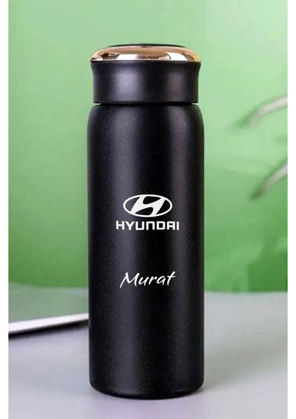 Kişiye Özel Dijital Göstergeli 500 ml Akıllı Araç Baskılı Termos - Sıcak Soğuk Içecek Şişesi