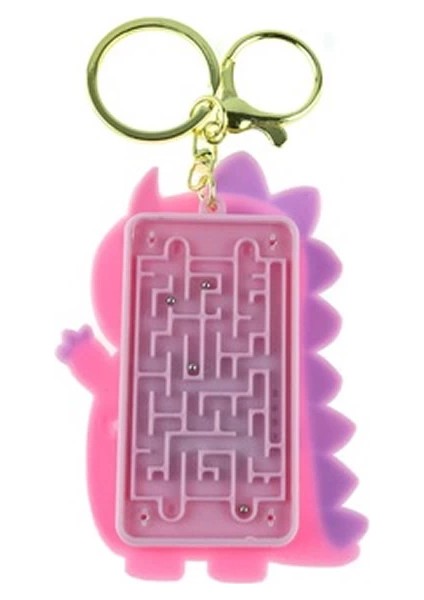 Hesap Makinesi Dino Mini Anahtarlıklı Labirent Oyunlu / Pembe fiyatları