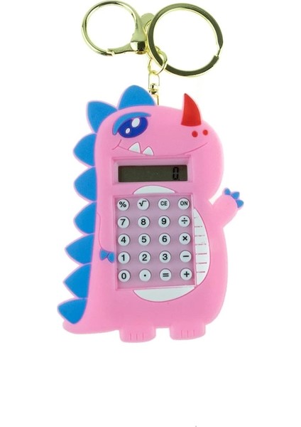 Hesap Makinesi Dino Mini Anahtarlıklı Labirent Oyunlu / Pembe modelleri