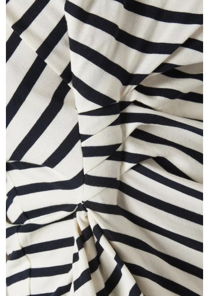 Knotted Pamuklu Jersey Top, Siyah fırsatları