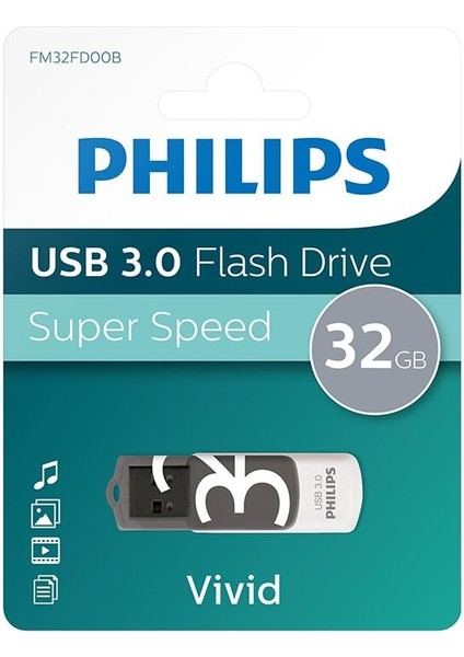 Phılıps 32GB USB 3.0 100/150/S FM32FD00B/00