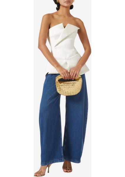 Corset Tuxedo Korse Formlu Top, Beyaz fiyatları