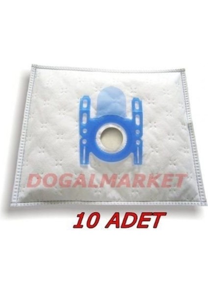 Beyaz Elektrikli Süpürge Toz Torbası 10'lu Set, Yüksek Performans ve Hijyen