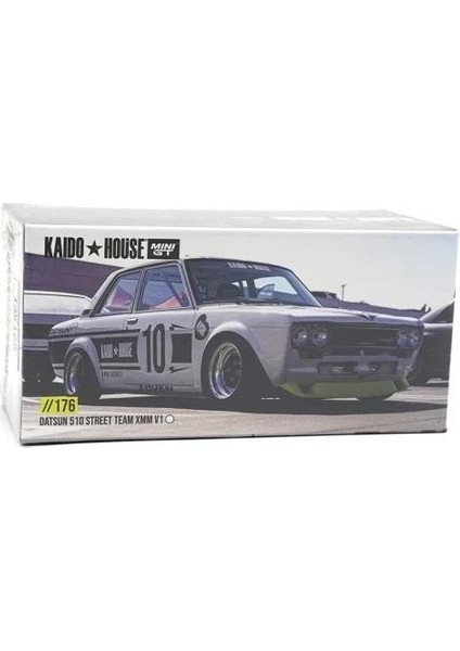 176 Kaido House Datsun 510 Street Team Xmm V1 1/64 Model Araba