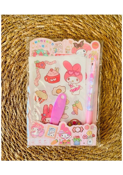 Sanrio Diy Sticker Kalem Spatula Set Okul Kırtasiye Sevimli Hediyelik 1 Adet indirimleri