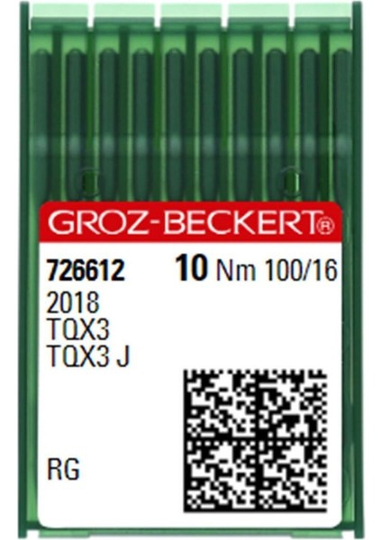 Düğme Makinası Iğnesi, Groz Beckert Tqx3, 16 Numara, Yüksek Kalite