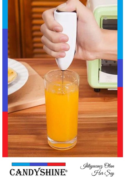 Mavi Renkli Mini El Mikseri, Süt Köpürtücü ve Çırpıcı Blender indirimleri