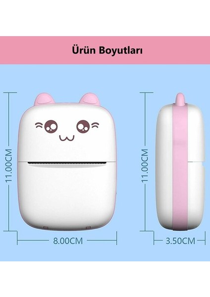 Mini Taşınabilir Kablosuz Termal Yazıcı | Cep Boyu Anında Çıktı – Ios & Android Uyumlu modelleri