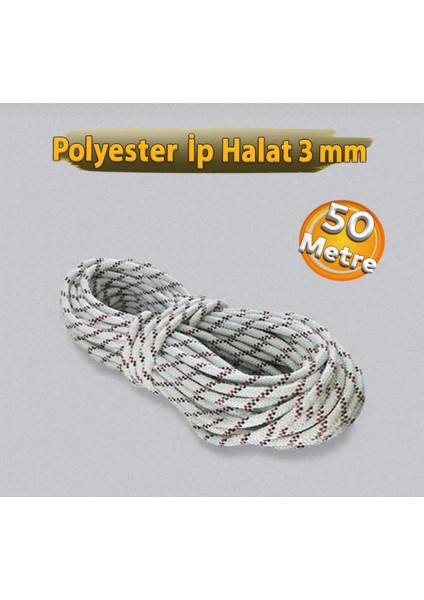Istoka Polyester Ip Halat 3 mm (50 Metre)