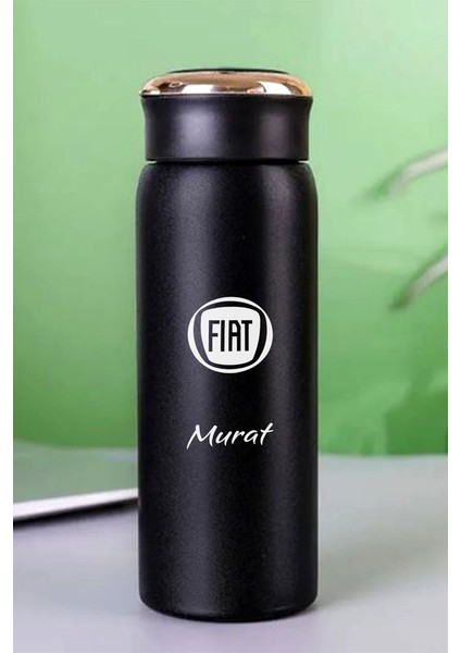 Kişiye Özel Dijital Göstergeli 500 ml Akıllı Araç Baskılı Termos - Sıcak Soğuk Içecek Şişesi