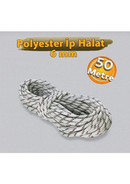 Istoka Polyester Ip Halat 6 mm (50 Metre)
