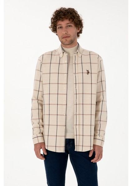 Erkek Bakır Gömlek Desenli 50316617-VR182