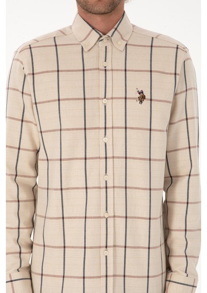 Erkek Bakır Gömlek Desenli 50316617-VR182