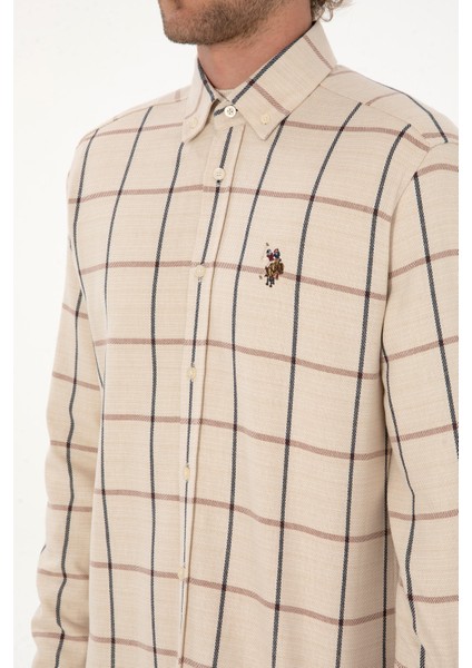 Erkek Bakır Gömlek Desenli 50316617-VR182