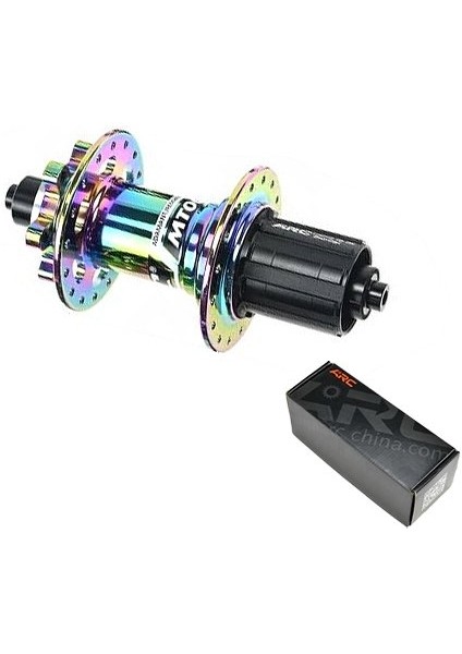 Arc MT-005 Sesli Arka Göbek – Disk Uyumlu, Qr/ta, 32 Delik, Rainbow, Oil Slick Kutulu