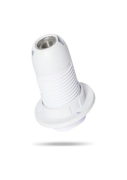 E-14 Geçmeli Tam Dişli Rondelalı Italyan Beyaz Duy 10 Adet