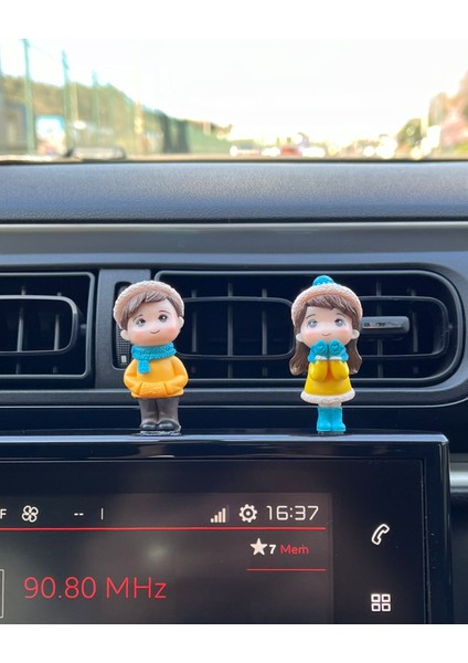 Araba Içi Torpido Üstü Sevimli Bereli Çift Dekorasyon Biblo Aksesuar Torpido Süsü Sevgiliye Hediye fırsatları