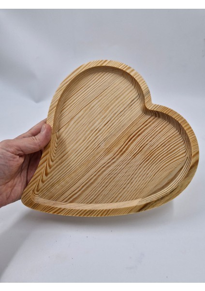 Ahşap Dekoratif Çerez Tabağı 23 cm x 20 cm fiyatları