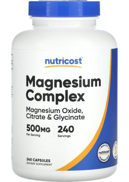 Cost Magnesium Complex – 500 Mg Magnezyum – 240 Kapsül