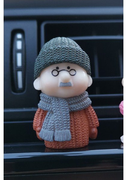 Araba Içi Torpido Üstü Sevimli Tonton Çift Dede Nine Dekorasyon Biblo Aksesuar modelleri