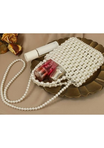 El Örmesi -İnci Parıltısıyla Orta Boy El Çantası- Günlük ,Özel Gün (Nikah,Düğün) fiyatları