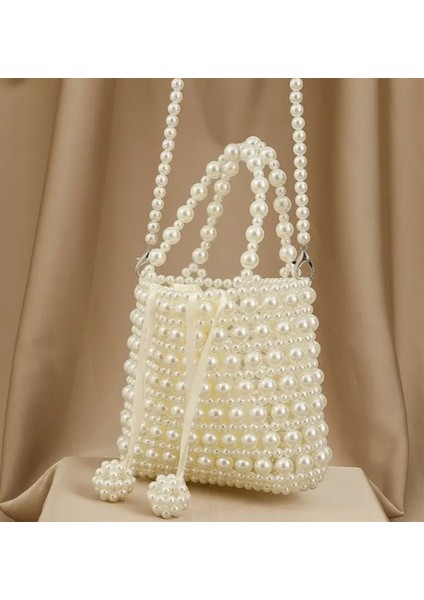 El Örmesi -İnci Parıltısıyla Orta Boy El Çantası- Günlük ,Özel Gün (Nikah,Düğün) modelleri