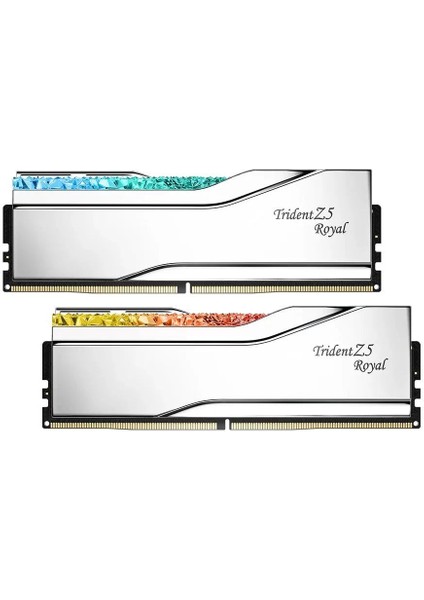 Gskıll 32GB (2X16GB) Tz5 Royal Silver Rgb Ddr5 6000MHZ CL28 1.40V Dual Ram fiyatları